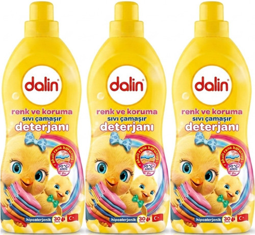 Sıvı Çamaşır Deterjanı 1500 ML Renk ve Koruma (Hipoalerjenik) (3 Lü Set)