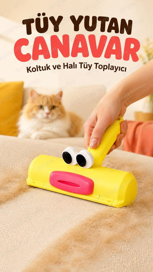 Hazneli Tüy Toplama Rulosu Gırgır Toplayıcı