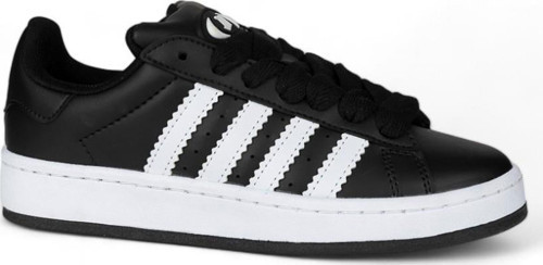 Kadın Siyah Beyaz Bağcıklı Esnek Ortopedik Termo Taban Sneaker Sağlam Hafif Yürüyüş Spor Ayakkabı