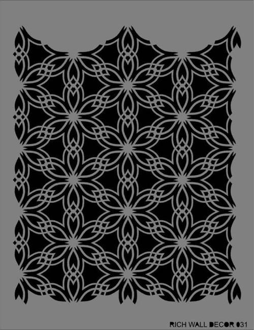 Duvar Stencil Boyama Şablonu 50x70 cm. WALL-031