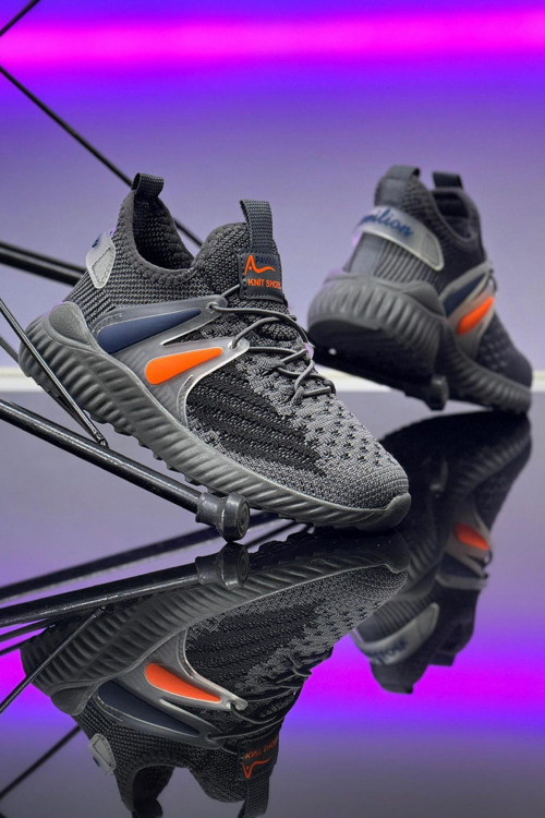 Çocuk Unisex Günlük Füme Laci Lastikli Rahat Nefes Alan Triko Esnek Hafif Şık Sneaker Spor Ayakkabı
