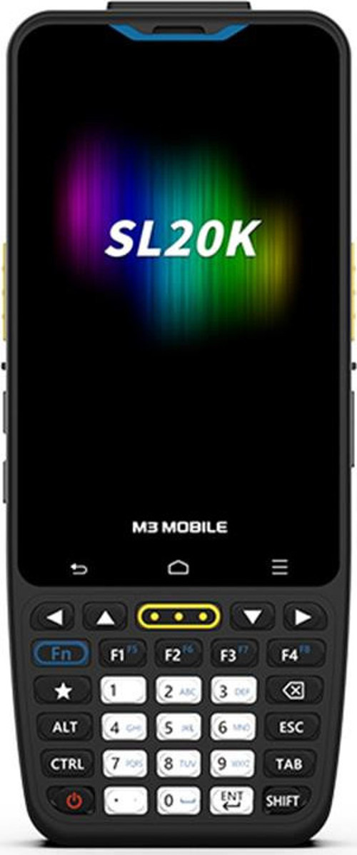 M3 MOBILE SL20K X/W 2D KAREKOD ANDR.13 4GB/64GB 13MP WIFI+BLUET. 4" TUŞLU EKRAN EL TERMİNALİ (KILIF+