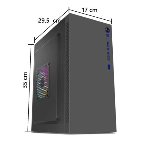 AZTB02600 TITAN 600W SİYAH USB 2.0 MİCRO ATX KASA