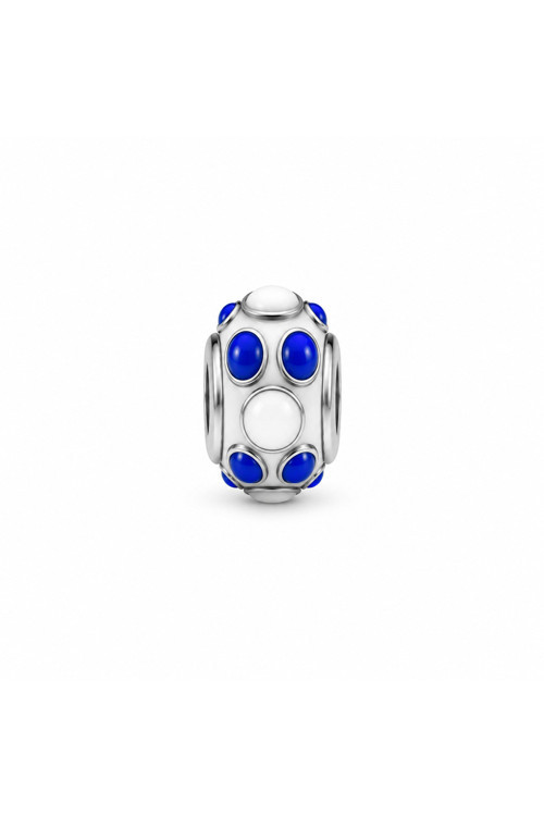 Tasarım El Yapımı Blue Breeze Murano Cam Charm