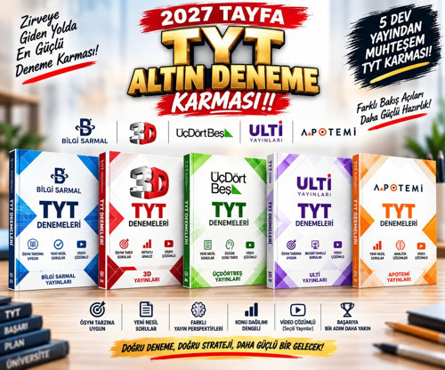 BİLGİ SARMAL YAYINLARI 2027 TAYFA ALTIN TYT DENEME KARMASI!!