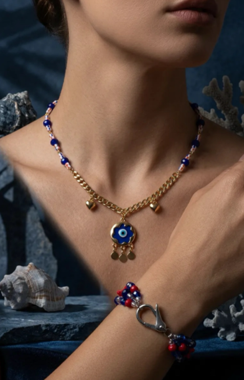 MK Design Jewelry Nazar Boncuklu Kolye ve Bileklik