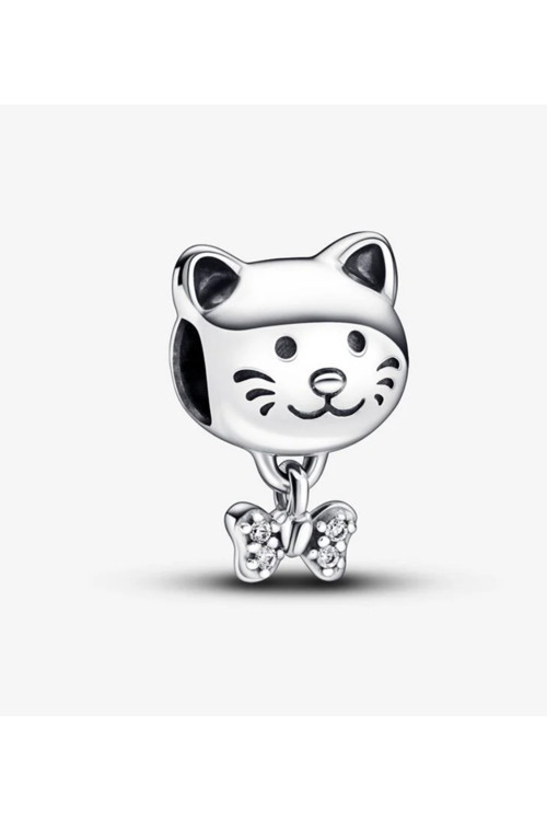 Kedi Ve Fiyonk Charm