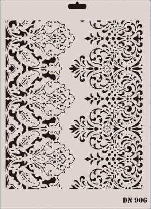 Dantel Stencil Boyama Şablonu 25x35 cm. DN-906