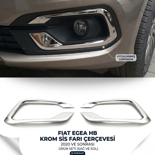 Fiat Egea HB Krom Sis Farı Çerçevesi 2020 ve Sonrası
