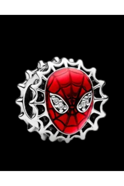 Marvel Spiderman Zirkon Taşlı Sembol Charm