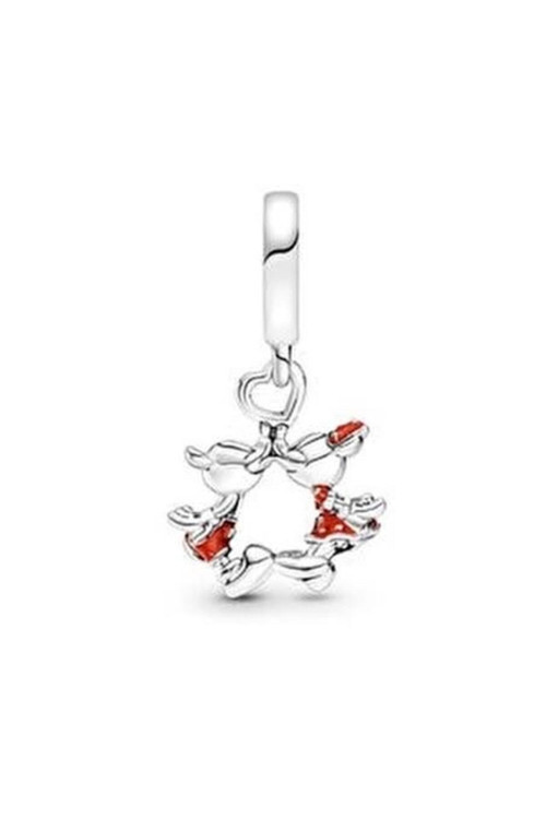 Mickey Mouse Ve Minnie Sevgi Sallantılı Charm