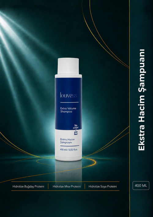 Ekstra Hacim Şampuanı (Hidrolize Buğday Proteini - Hidrolize Mısır Proteini - Hidrolize Soya Proteini - 400 ML)