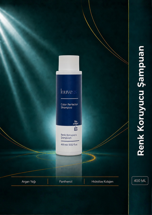 Renk Koruyucu Şampuan (Koyu Renkli Saçlar İçin - Argan Yağı - Panthenol - Hidrolize Kolajen - 400 ML)