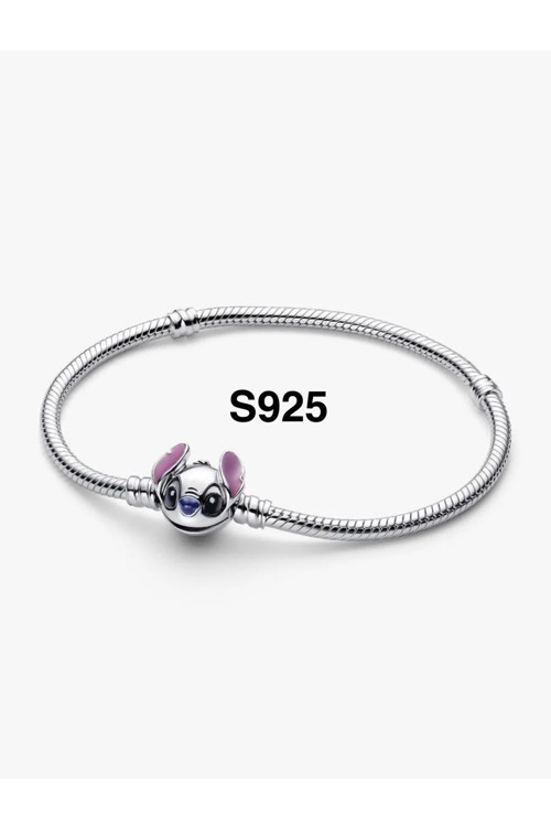 S925 Stitch Yılan Zincir Bileklik