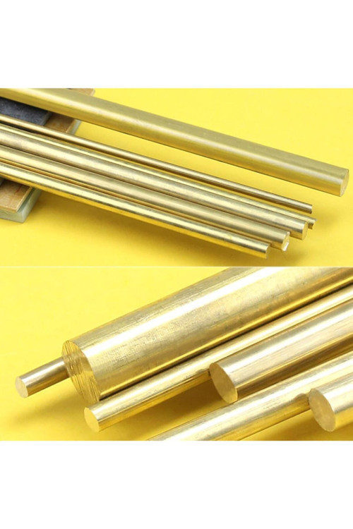 Pirinç Çubuk Içi Dolu Yuvarlak Mil Saf 50 cm 6 mm
