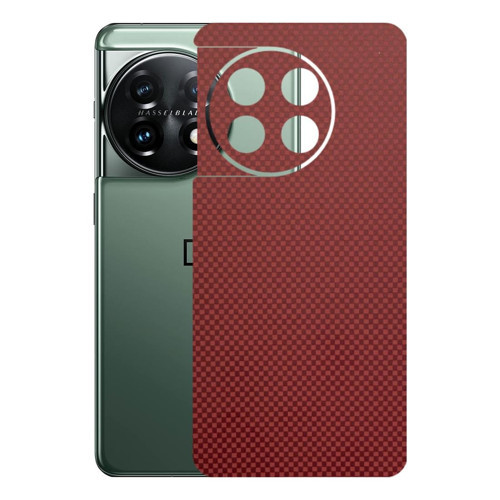 Oneplus 11 ile Uyumlu Fiber Serisi Premium Arka Kapak Kaplama(Kenarlar Yoktur!)
