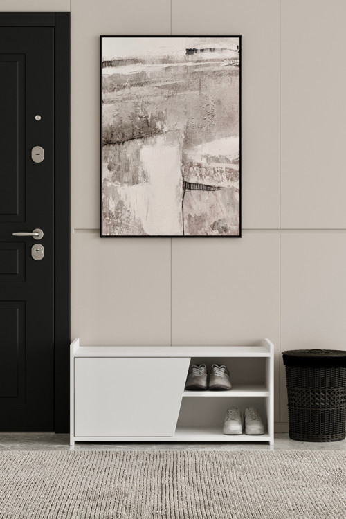 Hera Beyaz 95 Cm Ayakkabılık (100% Mdf)