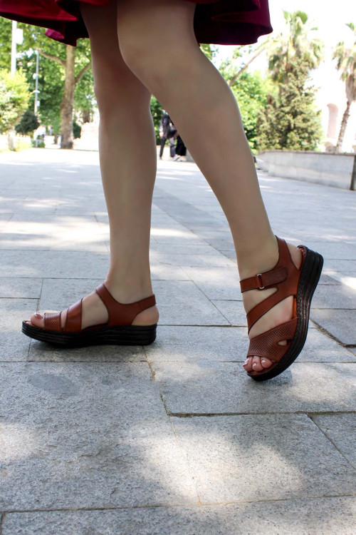 Hakiki Deri Kadın Klasik Sandalet 952ZA951