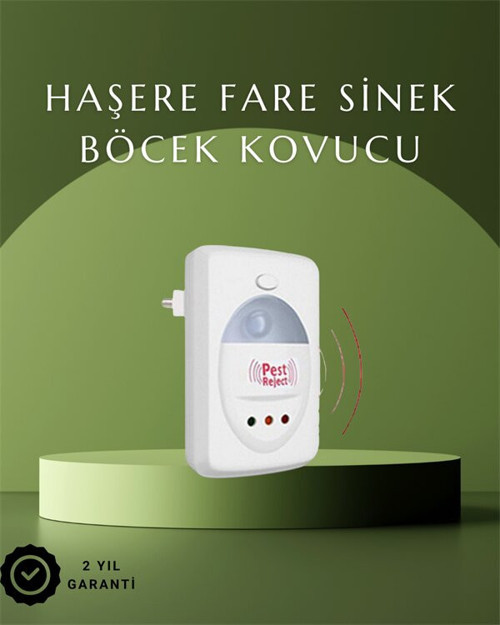 Ultrasonik Ses Dalgalarıyla Kimyasalsız Fare ve Böcek Kovucu Cihaz - NLCAEB1648-9310