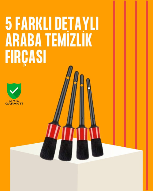 Araba Temizliği İçin 5 Parça Fırça Takımı - NLCAEB7992-4062