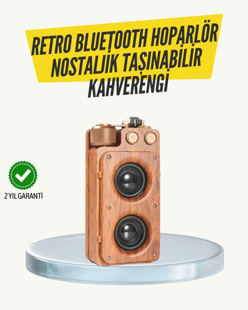 Klasik Görünümlü Bluetooth Hoparlör 360 Derece Stereo ve FM Radyo - NLCAEB5688-5827