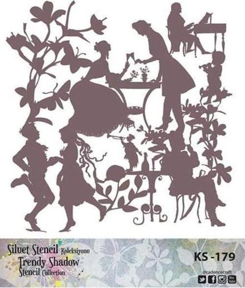 Siluet (Kenarsız) Stencil KS-179