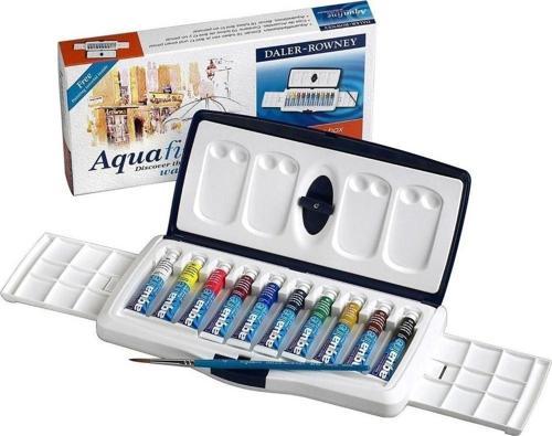Aquafine Tüp Sulu Boya 10 Renk x  8ml Set