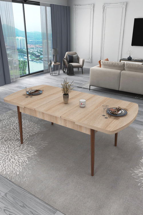 Yemek Masası Açılır 80X170 Ahşapayaklı Luxry Serisi Masa (Soho)