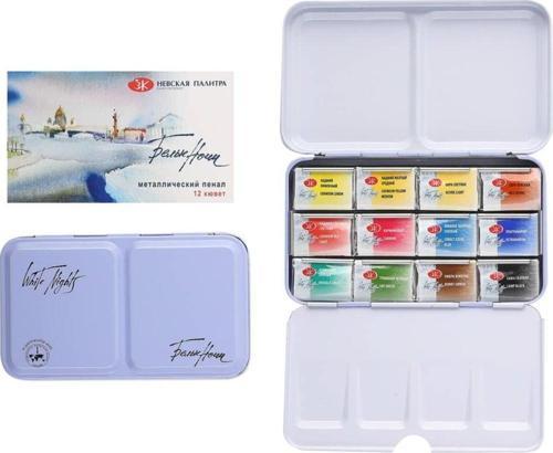 White Nights Sulu Boya 12 Renk Metal Kutu 191201561