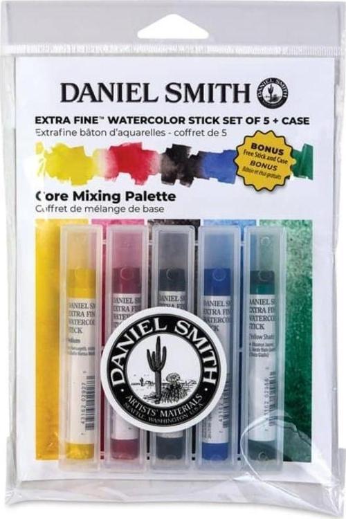 Watercolor Stick Sulu Boya 5'li Set Core Mixing Palette