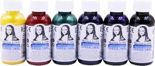 Mona Lisa Watercolor Aqua Ink Sulu Boya 6 Renk x 30 ml