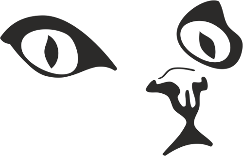 KEDİ FOLYO STİCKER 70cm Uzunluk