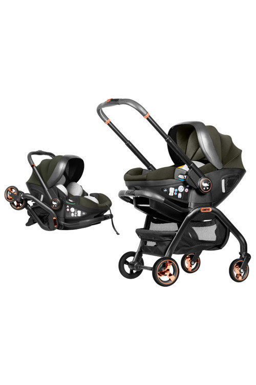Onyx 2’Si 1 Arada I-Size Oto Koltuğu Ve Bebek Arabası, 0-13 Kg, Yeşil