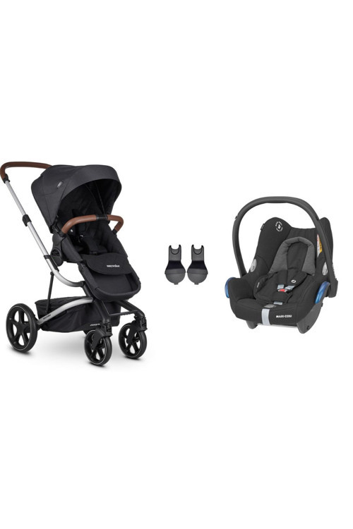 Harvey3 Premium Travel Sistem Bebek Arabası Jet Black