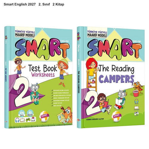 Smart English 2027 2. Sınıf Test Book + Okuma Kitabı Seti 2 Kitap Maarif Model