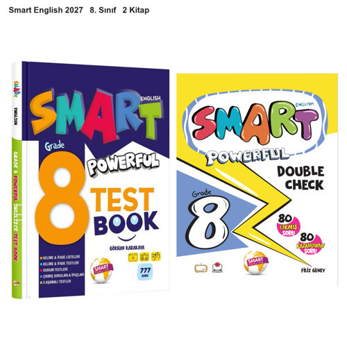 Smart English 2027 8. Sınıf Test Book + Double Check Seti 2 Kitap