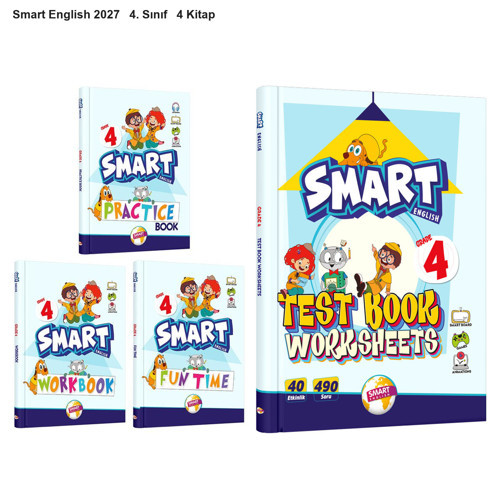 Smart English 2027 4. Sınıf Çalışma Seti + Test Book Seti 4 Kitap