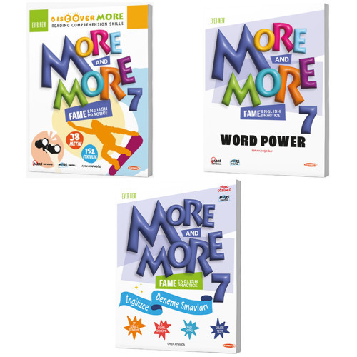 Kurmay Elt 2027 7. Sınıf Discover Reading - Wordpower - Selfie Deneme Seti 3 Kitap Maarif Model