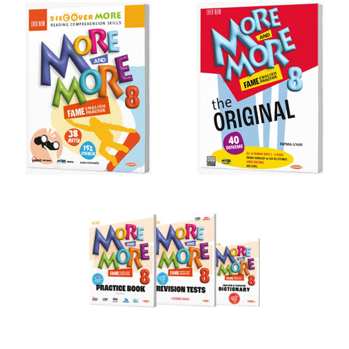Kurmay Elt 2027 8. Sınıf Lgs Discover Reading - Fame The Original (40 Deneme) - Practice Book Seti 5 Kitap