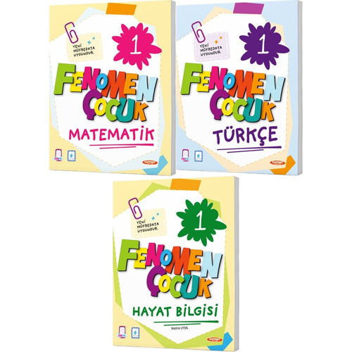 Fenomen Çocuk 2027 1. Sınıf 2. Dönem Matematik + Türkçe + Hayat Bilgisi Yeni Nesil Sorular Seti 3 Kitap Maarif Model