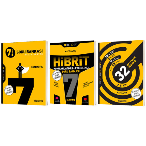 Hız 2027 7. Sınıf Matematik Bağlam Temelli + Hibrit - Konu Anlatımlı Soru Bankası + 32 Haftalık Kazanım Denemeleri Seti