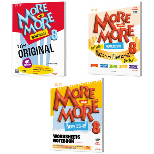 Kurmay Elt 2027 8. Sınıf Lgs Fame The Original (40 Deneme) - Haftalık Föy - Worksheets Notebook Seti 2 Kitap + 40 Föy
