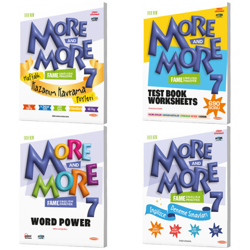 Kurmay Elt 2027 7. Sınıf Haftalık Föy - Test Book - Wordpower - Selfie Deneme Seti 3 Kitap + 40 Föy Maarif Model