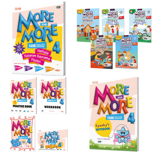 Kurmay Elt 2027 4. Sınıf Haftalık Föy - Hikaye - Practice Book - Speakys Notebook Seti 10 Kitap + 40 Föy