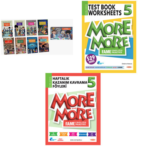 Kurmay Elt 2027 5. Sınıf Animated Stories - Değerlendirme Kitabı - Fenomen Test Book - Haftalık Föy Seti 10 Kitap + 40 F