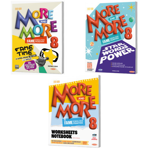 Kurmay Elt 2027 8. Sınıf Lgs Fame Time - Star Words Power - Worksheets Notebook Seti 3 Kitap