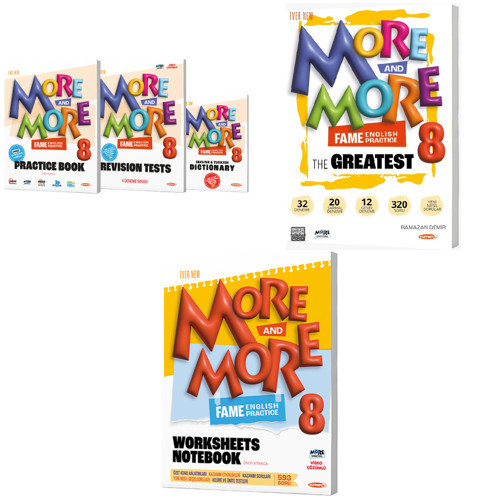 Kurmay Elt 2027 8. Sınıf Lgs Practice Book - The Greatest (32 Deneme) - Worksheets Notebook Seti 5 Kitap