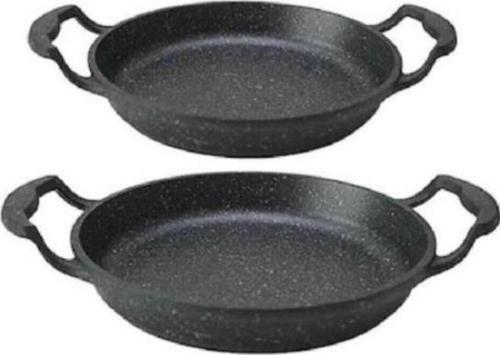 Cookware Granit Döküm 2 li Kapaksız 18-20 Cm Sahan Seti