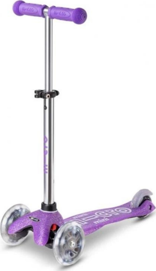 Mini Micro Deluxe Fairy Glitter LED Purple Scooter