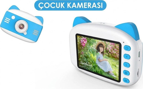 X900 Dijital Çocuk Fotoğraf Makinesi Selfie Kamera 3.5 İnç Dijital Çocuk Kamerası 1080p (mi)